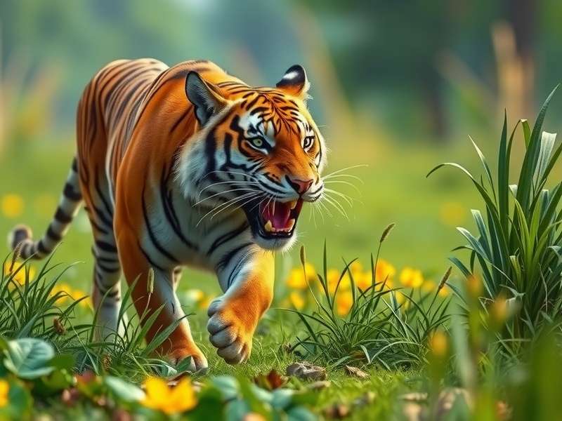 Majestic Tiger Safari Indian wildlife